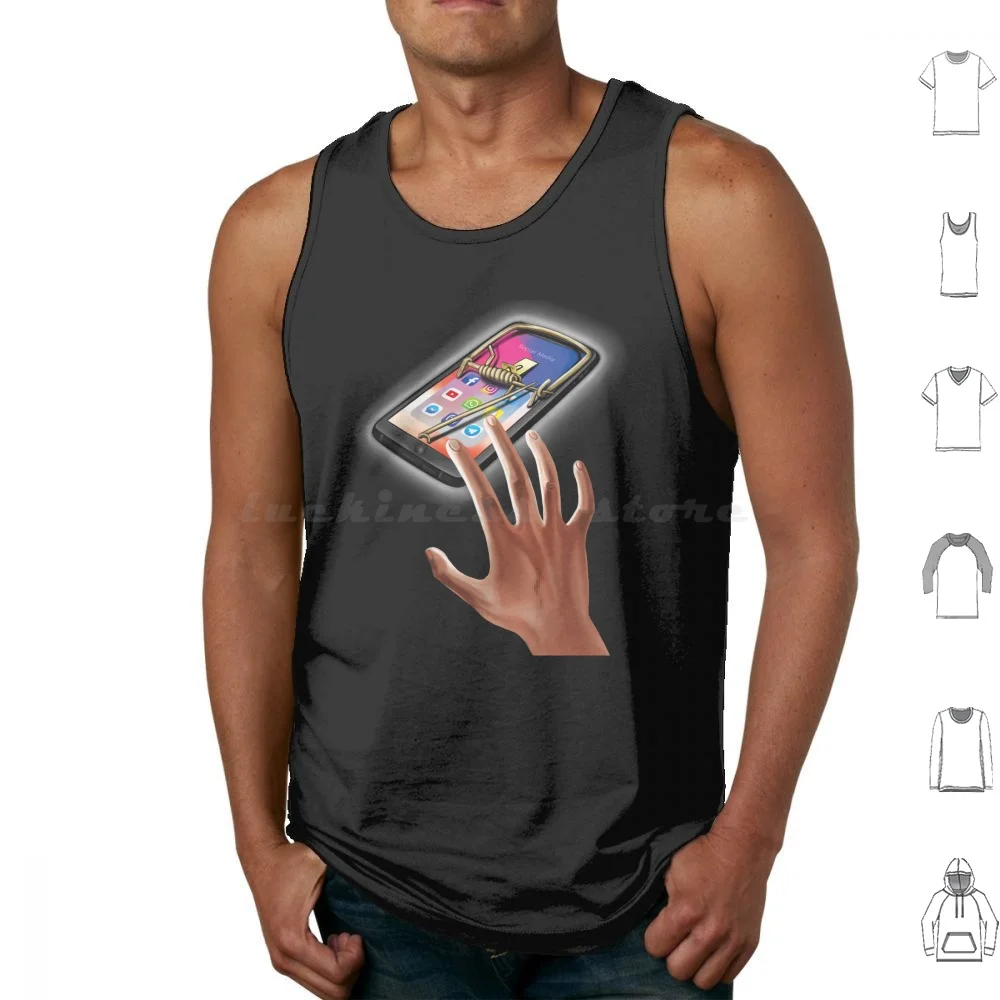 

Mouse Trap Device Tank Tops Print Cotton
