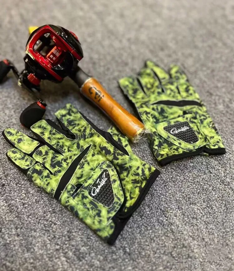 Перчатки для рыбалки Gamakatsu мужчин Нескользящие летние солнцезащитные перчатки