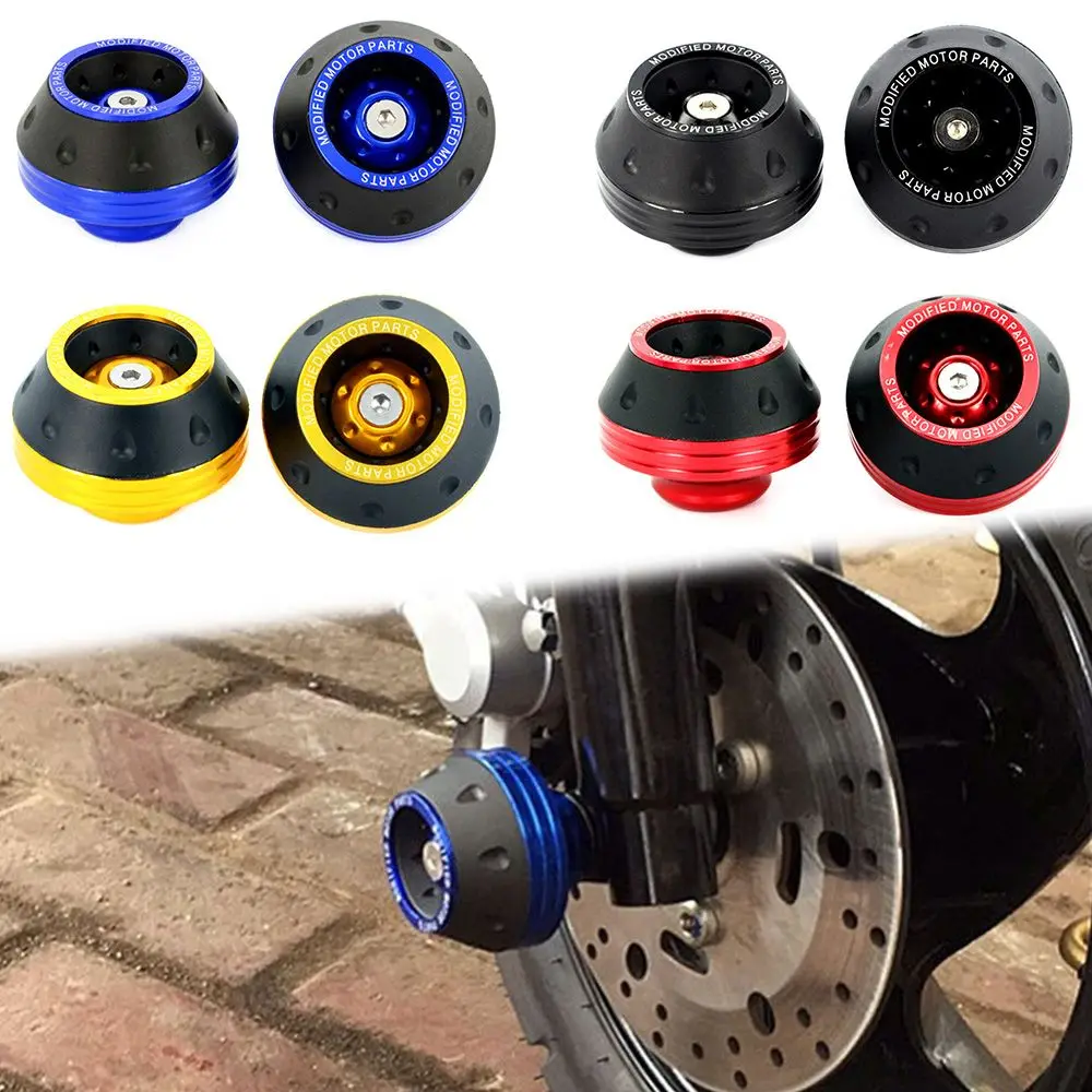 

2PCS Motorcycle Crash Protector Wheel Protection Pads Motorbike Motocross Tire Frame Slider Colorful Moto Equipment Accessories