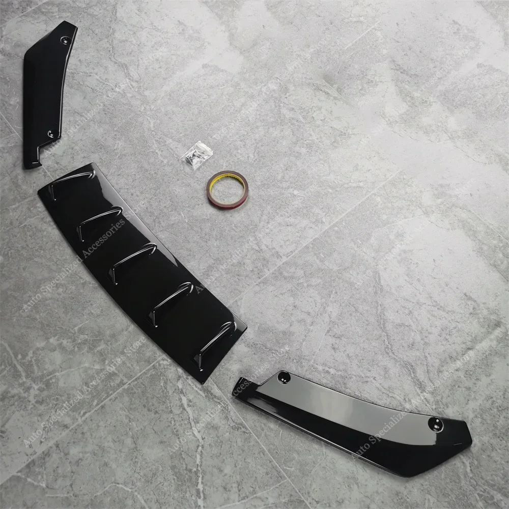 

Диффузор заднего бампера, боковые разветвители для VW Scirocco MK3 2.0TSI Basics 2008-2013 Pre-LCI, только комплекты диффузора заднего бампера