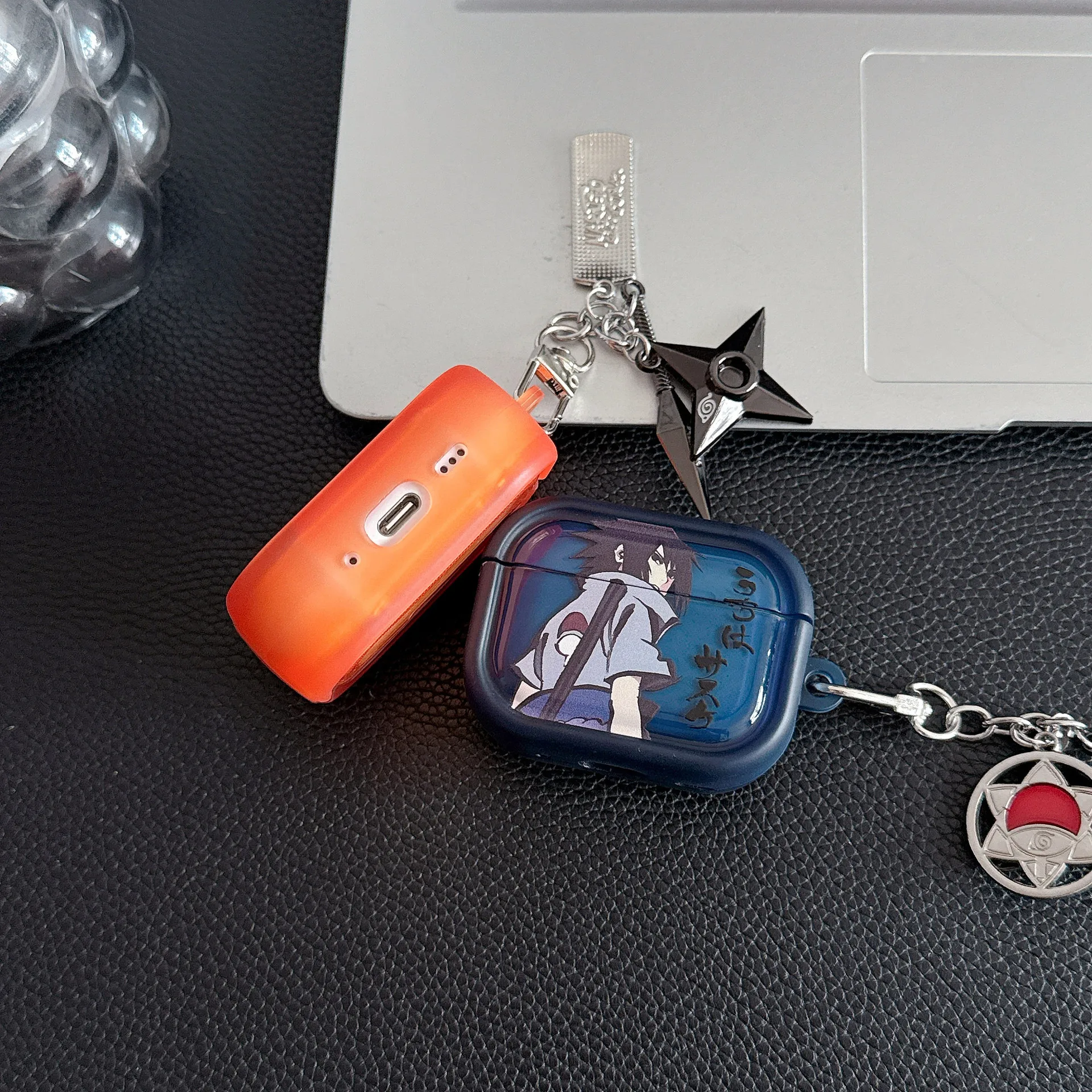 Фото Чехол NARUTO Kakashi 3D Anime для Airpods Pro 3, защитный чехол из ТПУ для наушников Airpods Pro 2/Airpods 4 с брелоком №4