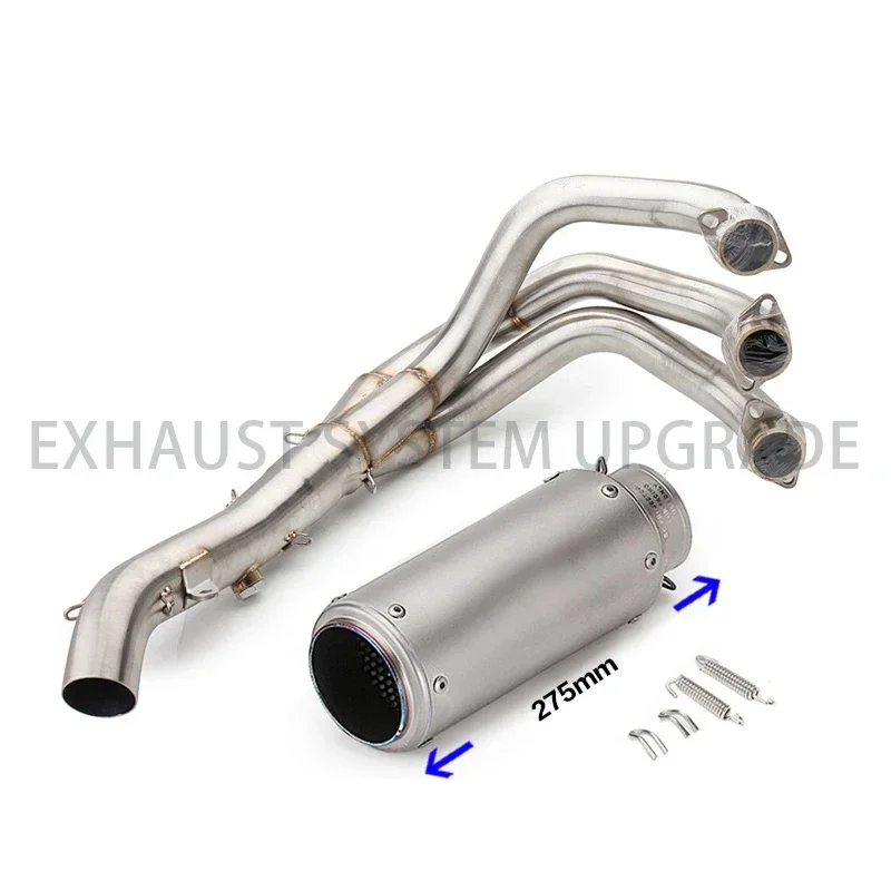 Для Yamaha Mt09 2017 надеваемая выхлопная труба мотоцикла Motos Escape модифицированный MT09