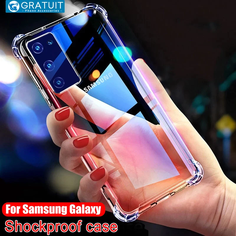 

Shockproof Case For Samsung Galaxy S23 Plus S22 S21 S20 fe Note 10 20 Ultra A53 A54 A73 A32 A34 A51 A52 A72 A12 Clear Back Cover