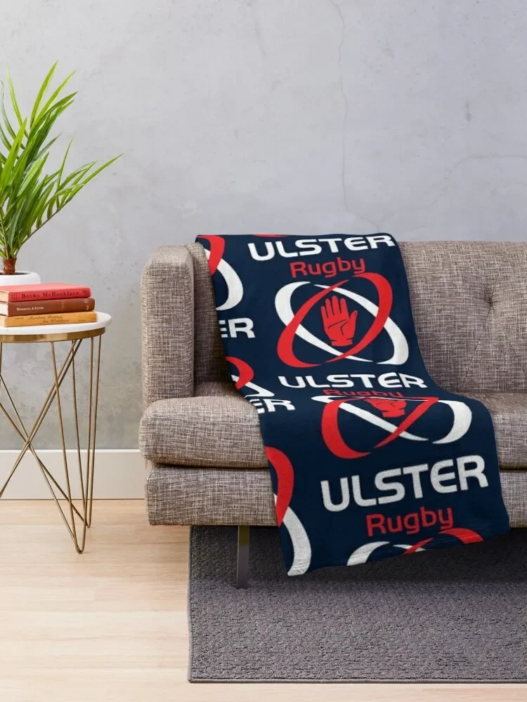 Фото IRFU - Плед с культовым дизайном Ulster Rugby, современный дизайн, мягкий плед для домашнего декора №2
