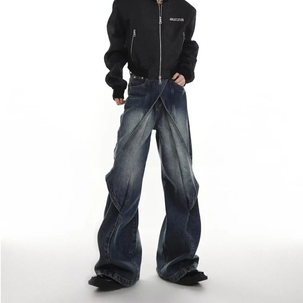 Мужские повседневные джинсы 2024 летние сверхпрочные старые потертые разборные