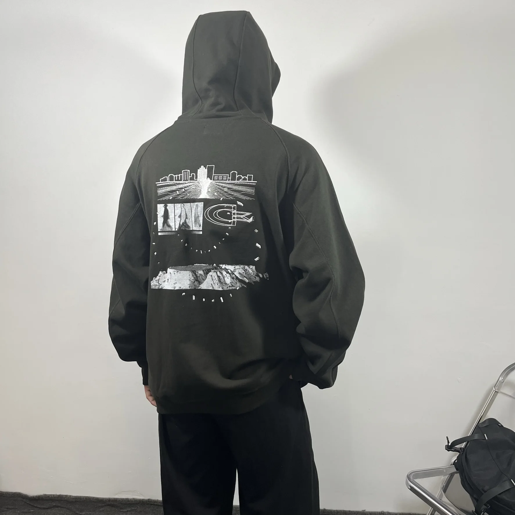 

CAVEMPT Abstract Embroidery CE Zip Hoodie Loose Fall Couple Coat Men's and Women's Japanese Fashion High Street Printed Sweater