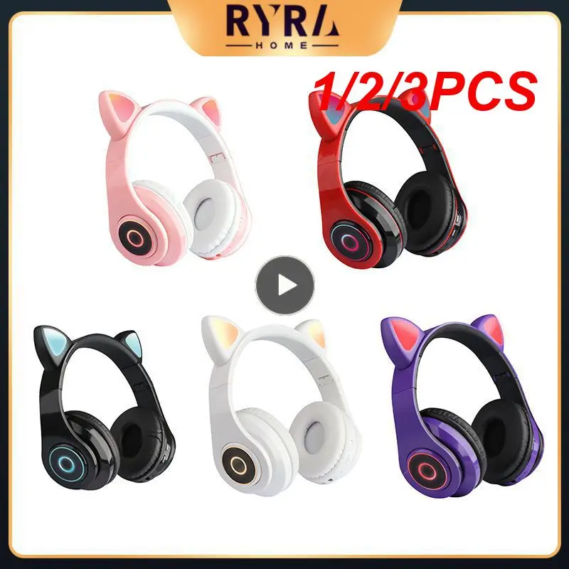 

1/2/3PCS Headphones Wireless Headset Earbuds with Microphosic Foldable 83739