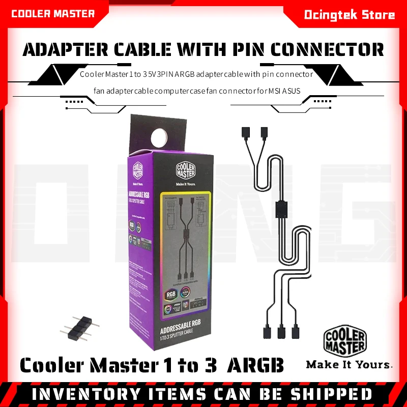 

Кабель-адаптер ARGB для MSI ASUS, 1-3 5 В, 3 контакта, с разъемом кабель адаптера вентилятора