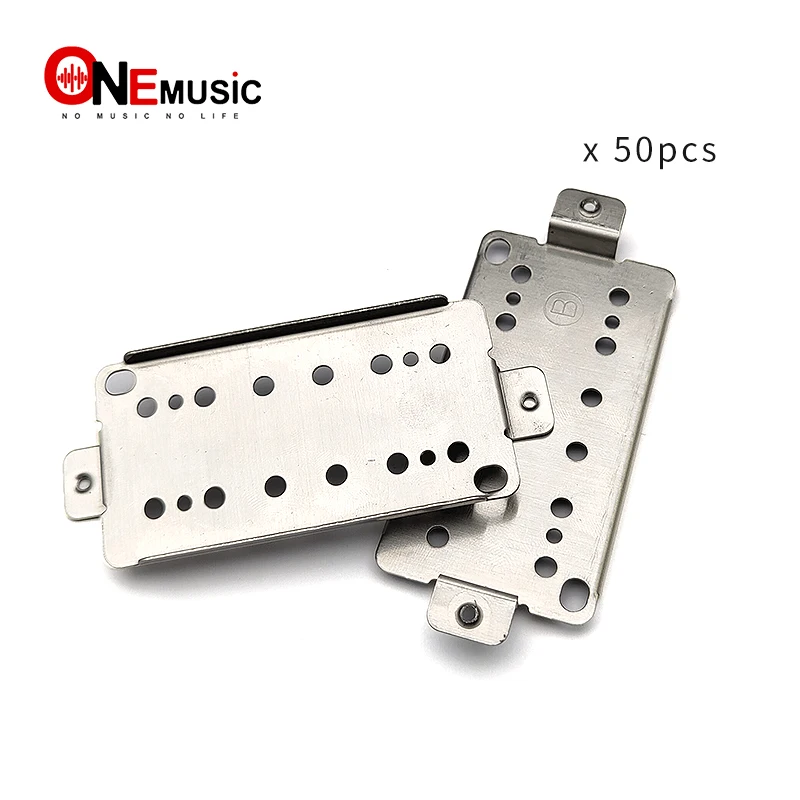 50PCS Copper-Nickel Alloys Durable Humbucker Guitar Pickup Base Plate Neck Bridge Pickup Baseplate for Guitar Parts