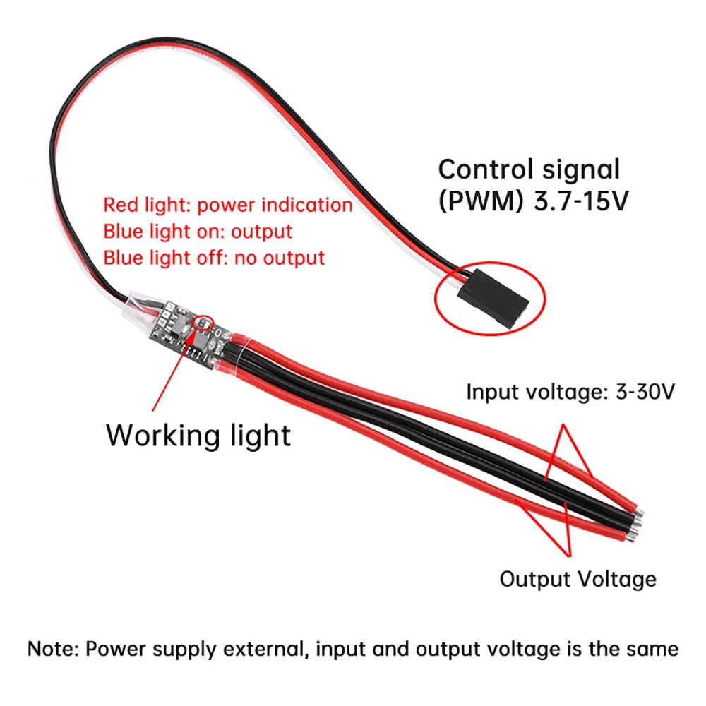 3 в-30 в 8A/17A аэромайзер для дрона управляющий сигналами высокоточный электронный