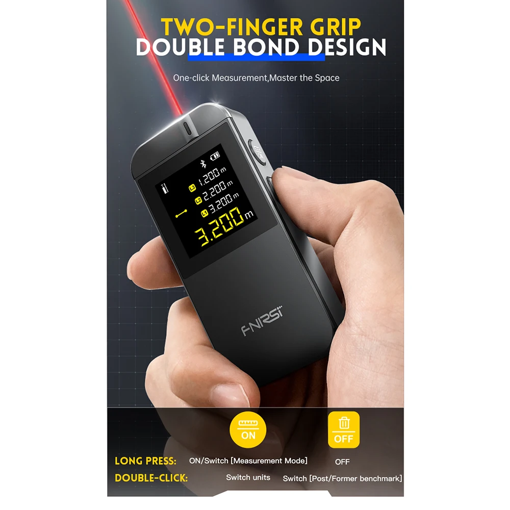 

FNIRSI IR40 Smart Laser Rangefinder 40M Laser Tape Measure Digital Distance Meter Metro Laser Digital Accurate APP To Draw