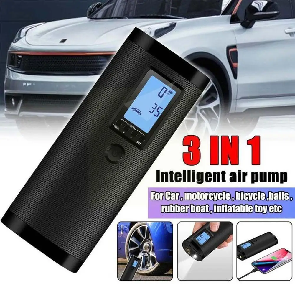 

Mini Portable Bicycle Air Pump Rechargeable Electric 150ps Compressor Inflatable Inflator Car S8m6 P8k4