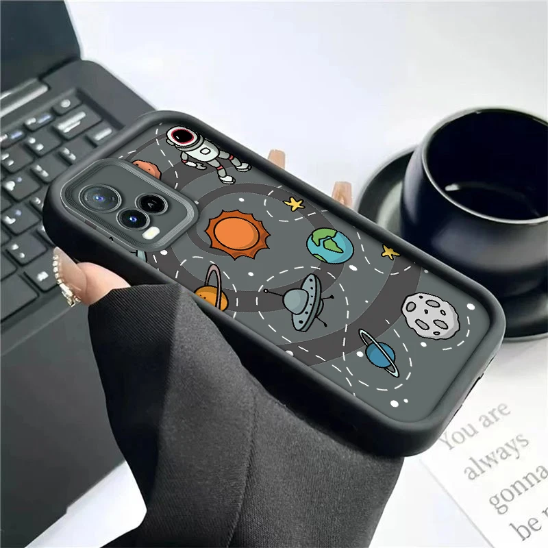 Чехол с рисунком космонавта для Vivo T1x Y33T Y33s Y32 Y21G Y21e Y21a Y21s Y21T Силиконовый