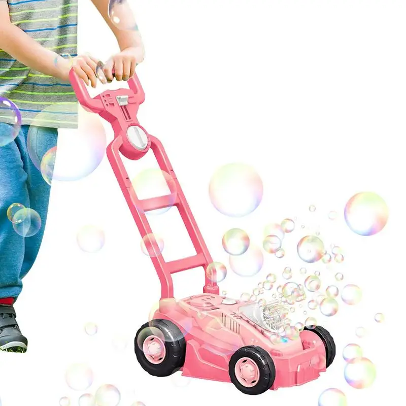 

Automatic Lawn Mower Bubble Machine Weeder Shape Toy Push Mower Interactive Outdoor Toys For Kids Children's Day Gift Boys