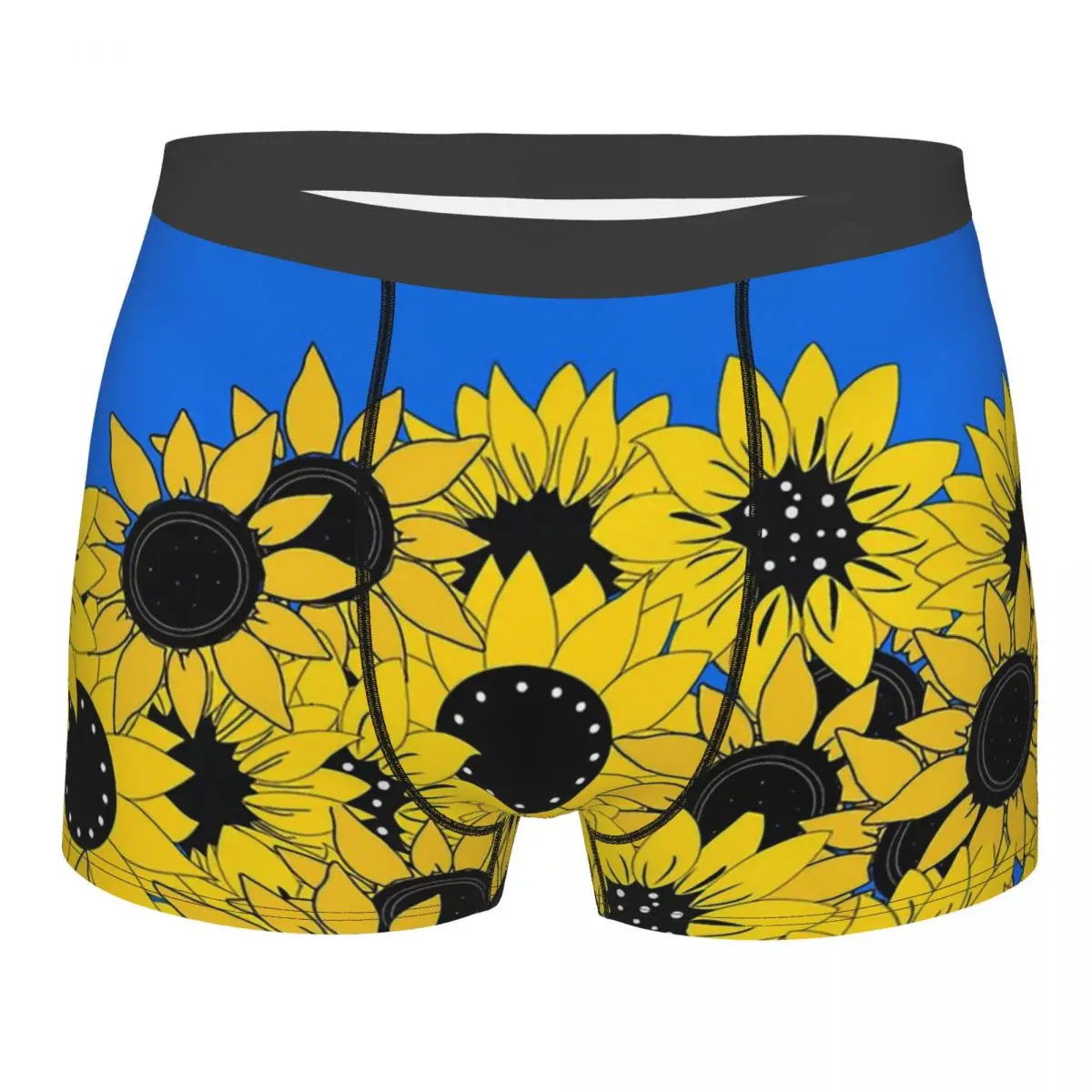 

Flag Of Ukraine Sunflowers Underpants Homme Panties Male Underwear Sexy Shorts Boxer Briefs