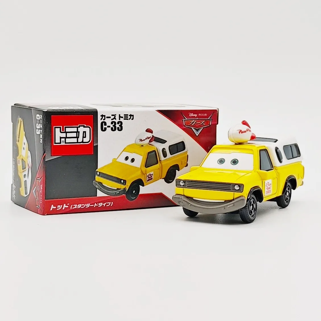 Фото Коллекционная модель автомобиля Takara Tomy Pixar Cars C 33 Тодд Пицца Планет, литая под давлением, для взрослых коллекционеров, декор для рабочего стола №3