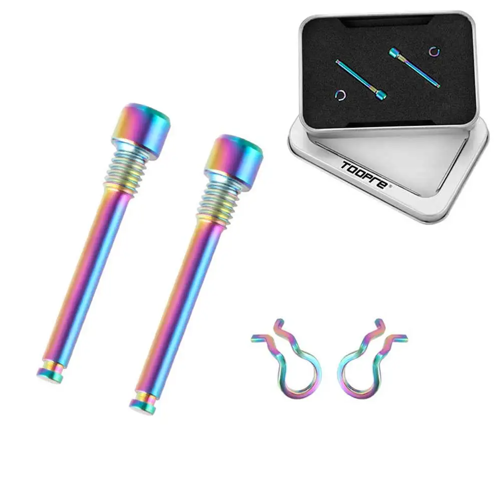 

Bike Parts Threaded Pin Bike Hydraulic Disc Bolts Screws Brake Pad Brake Plugs Oil Dish TC4 Titanium Alloy Thread Pins