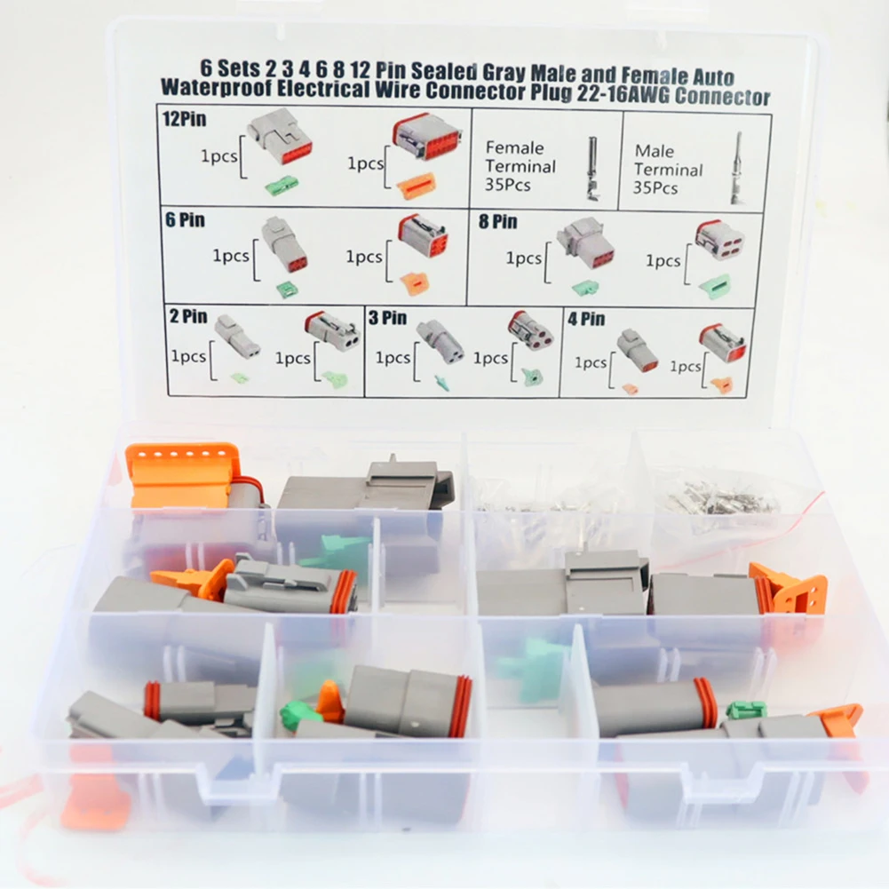 82 шт. водонепроницаемый комплект разъемов DT герметичный электрический разъем 2 3 4