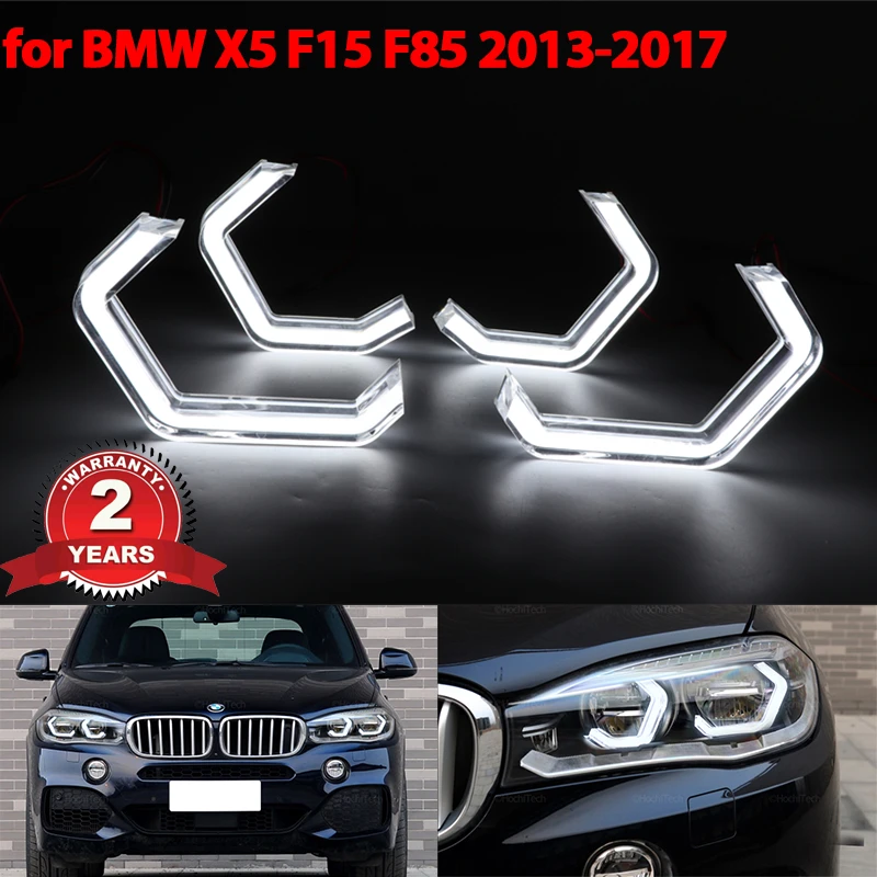 

for BMW X5 F15 X5M F85 2013-2017 Car Accessories Concept M4 Iconic Style LED Angel Eyes halo rings