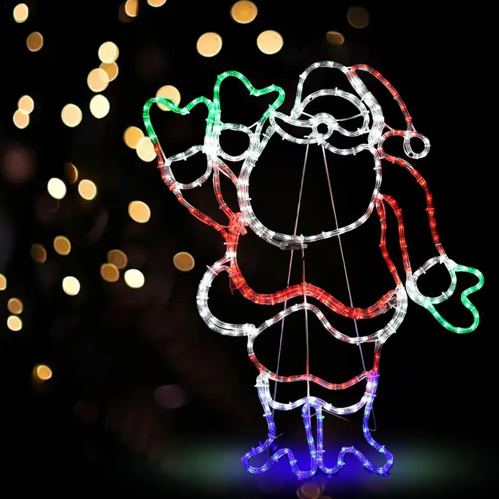 

Наружный декор, снеговик, светящийся Рождественский садовый светильник, украшение, светодиодный Рождественский силуэт