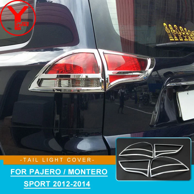 

Tail Lamp Trim Rear Light Cover For Mitsubishi Pajero Sport Montero Sport 2012 2013 2014 Accessories ABS Car Light Cover YCSUNZ