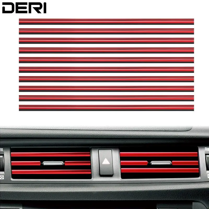 

Декоративная лента для автомобильного кондиционера, U-образная гальванизированная яркая хромированная полоска с покрытием цветной поверхности