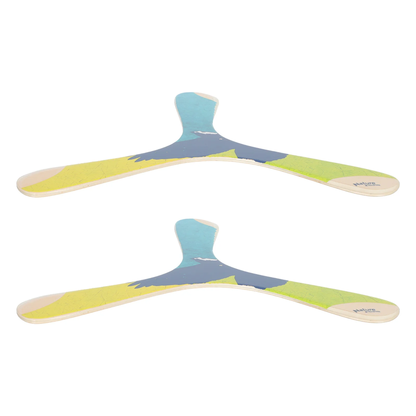 

2pcs Wooden Outdoor Boomerang Triangle Boomerang Playthings for Kids Adults