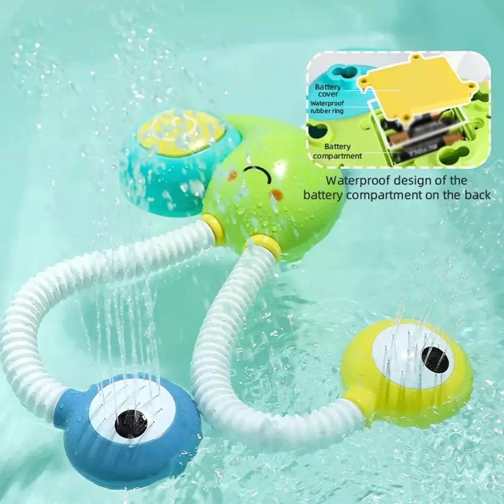 

1*baby Shower Toy Electric Snail Playing In The Water The Manufacturers In Water Toy Baby Wholesale Bathing Children Cartoo X4Y8