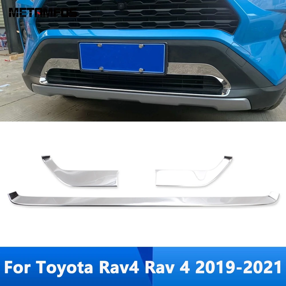 

Для Toyota Rav4 Rav 4 2019-2021 2022 передний Нижний Бампер решетка гриль полоса крышка молдинг отделка стикер аксессуары автостайлинг