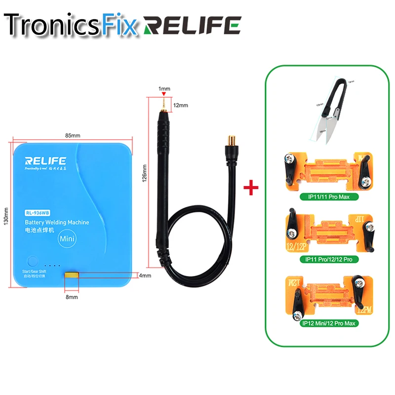 

RELIFE RL-936WB MINI Battery Spot Welding Machine Support Welding of Mainstream Mobile Phone Batteries Such As IP/HW/MI/MZ/OP/VI