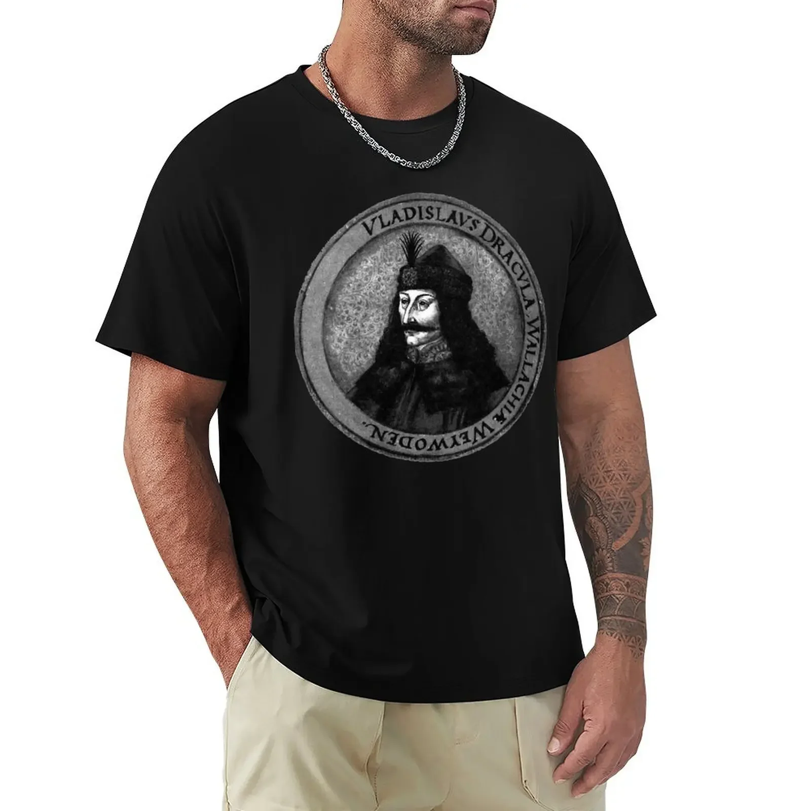 Классическая футболка Vlad Dracula Tepes The Impaler Vampire простые рубашки футболки с рисунком