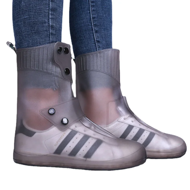 Утолщенные Водонепроницаемые силиконовые чехлы для обуви женские резиновые