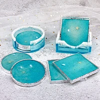 coaster molds for resin casting epoxy resin coasters molds silicone for diy crafts epoxy resin coaster storage box molds for