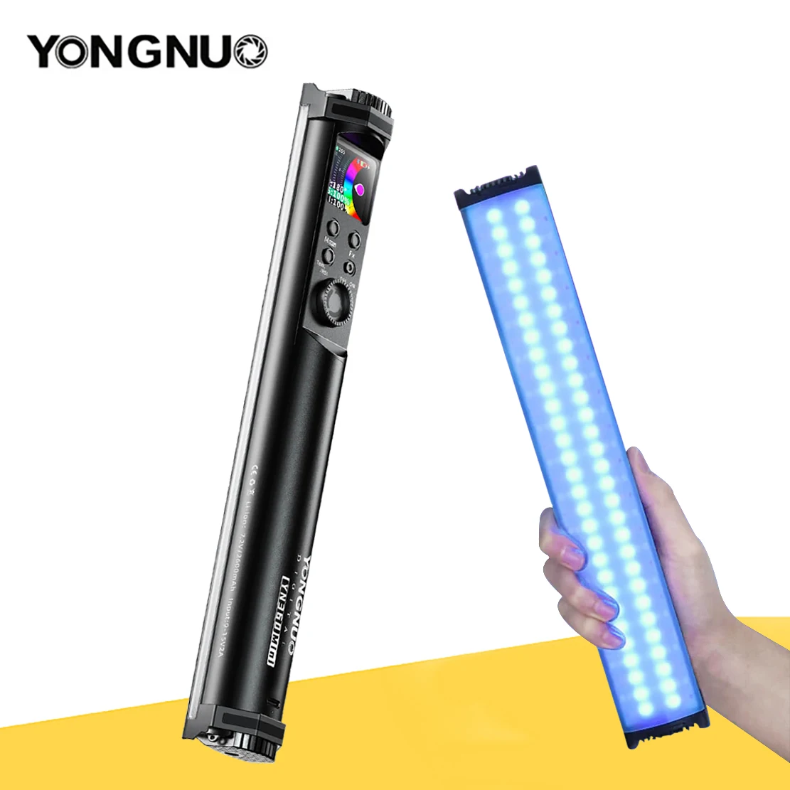 YONGNUO YN360Mini RGB Handhold Stick Light RGB Полноцветный заполняющий свет для видео 2700K-7500K регулируемый мягсветильник льник для фотосъемки