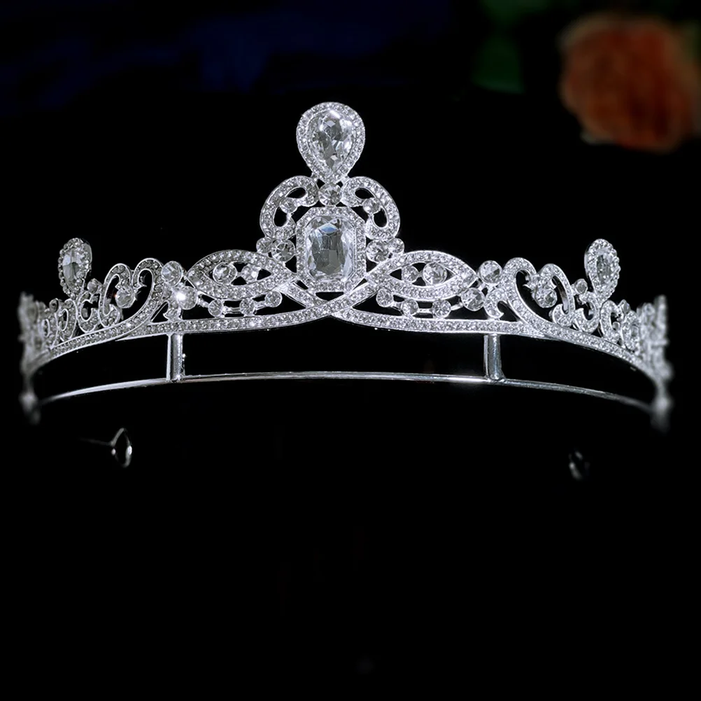 

Tiara Bachelorette Gifts Bridesmaids Wedding Accessories Pageant Crown Cosplay Crowns Zinc Alloy Birthday Women Hair