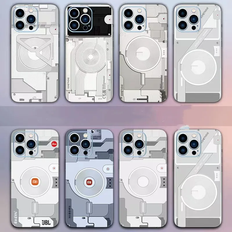 

For iPhone 13 Pro Max 12 Mini 13 Pro Films Color Film Wrap Stickers Cases Back Cover Decal Skin 3M Film Protector Sticker