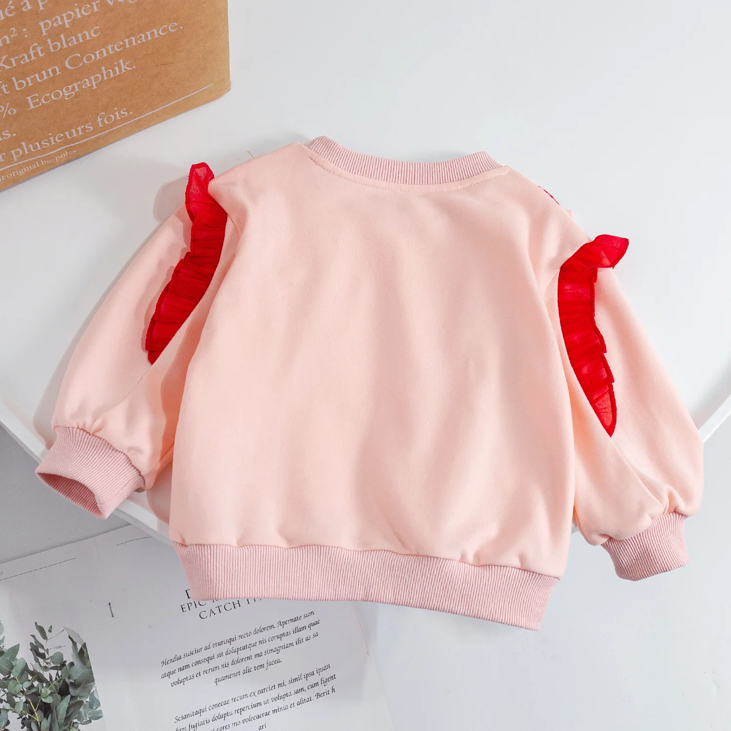 

Toddler Baby Sweatshirt for Girls Spring Autumn Bow Plaid Ruffles Long Sleeve Tops Kids Children Customes Clothing