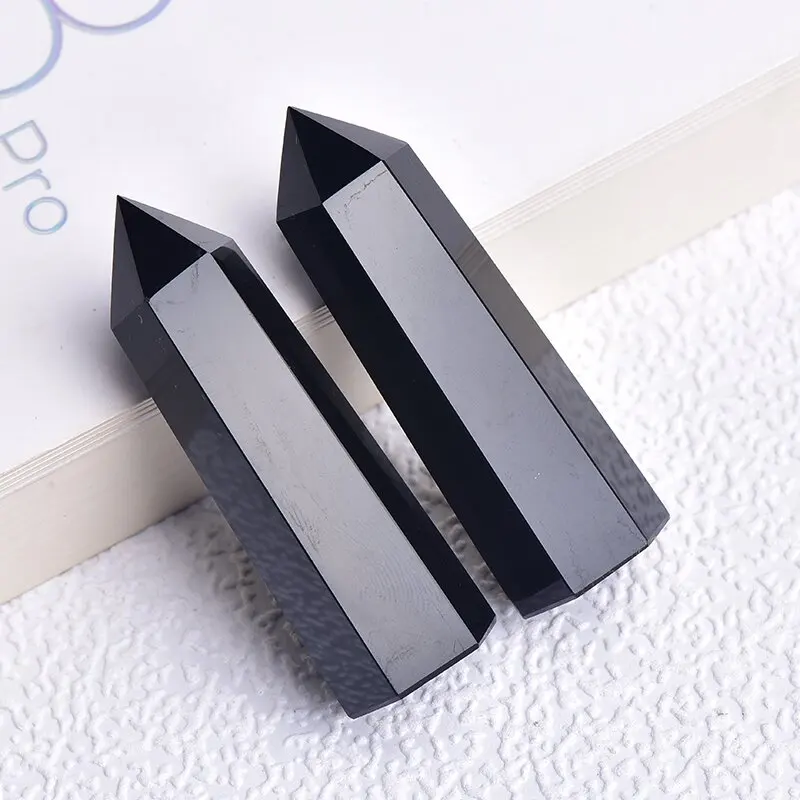 

Обсидиановые палочки с кристаллами