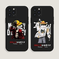 fashon anime black shockproo phone case for iphone 12 x xr xs max 7 8 plus 11 13 pro max 13mini silicone soft back cover coque