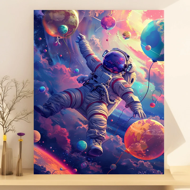Алмазная Роспись сделай сам планета астронавт настенное украшение
