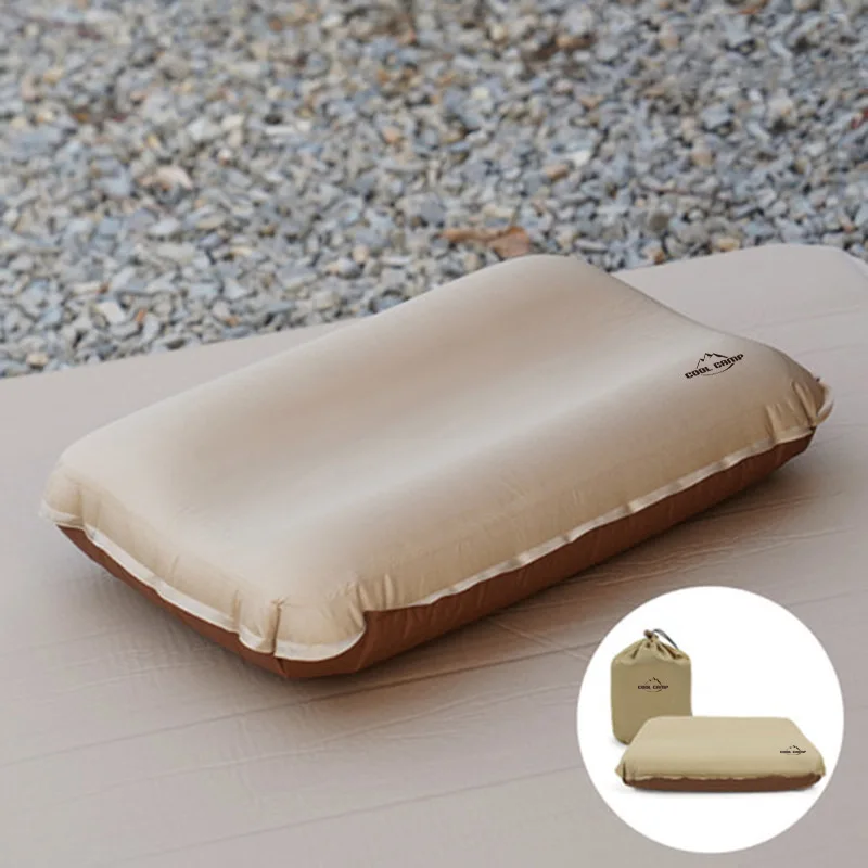 

Outdoor Automatic Inflatable Pillow Camping Tent Sleep Pillow Nap Car Portable Travel Sponge Pillow