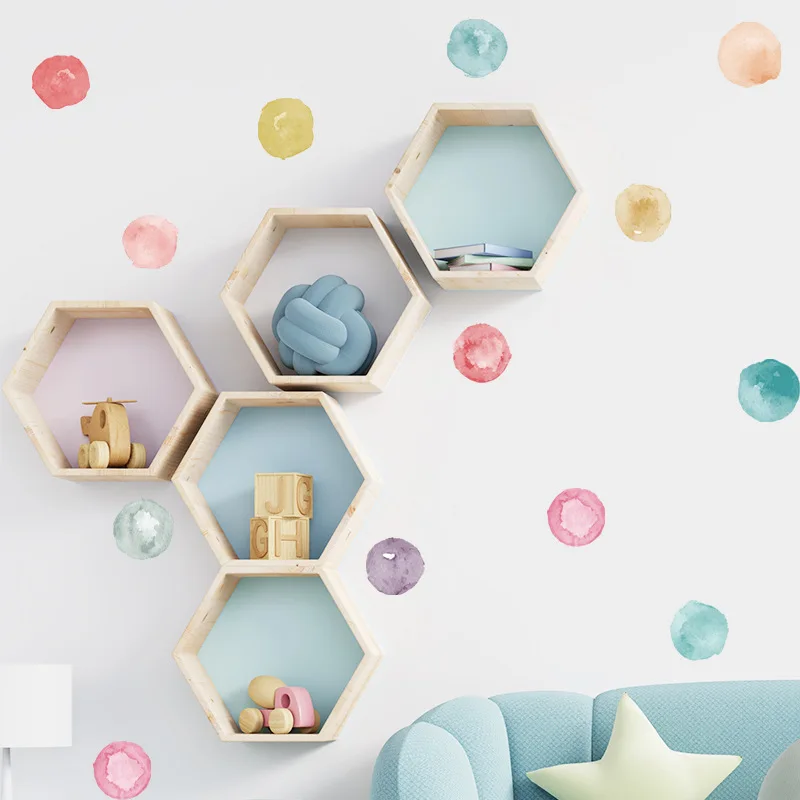 

Boho Dot Creative Wall Sticker For Children Baby Girls Boys Room Nursery Wall Art Decals Vinyl Mural Kids Bedroom Home Decor