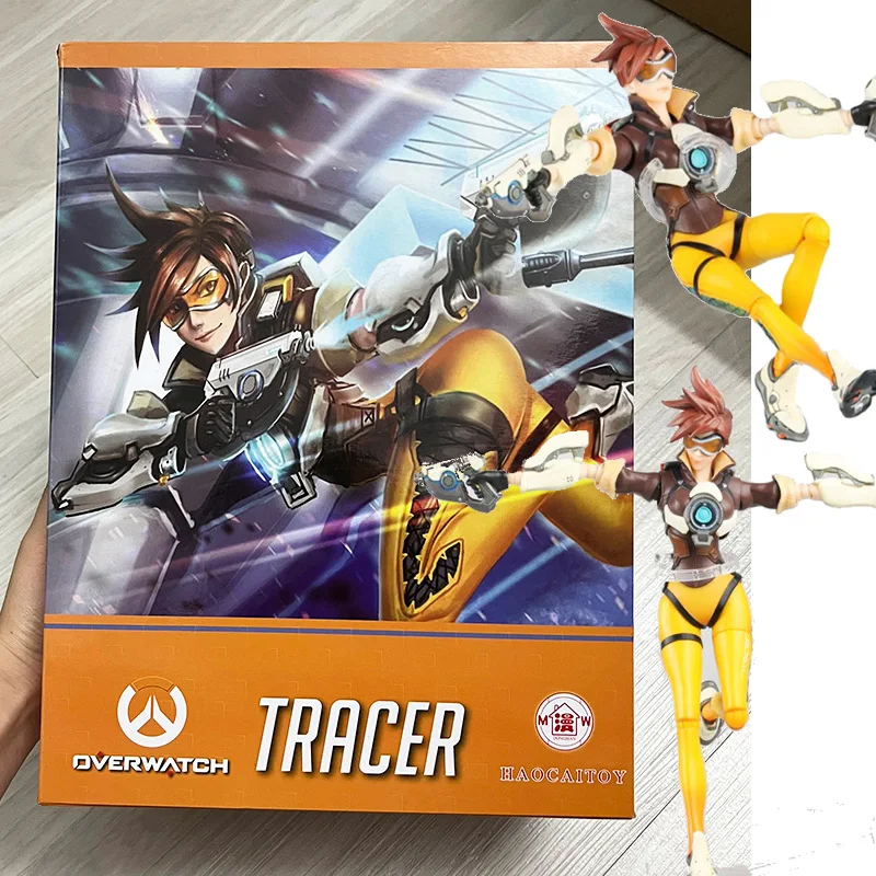 

Hot Toys Figure Tracer Hero Reaper Gabriel Reyes Blackwatch Lena Oxton Tracer Figma Game Action Figure Anime Model Toys Gift