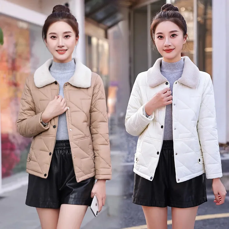 Короткая женская куртка на хлопковом наполнителе новинка осень-зима 2020