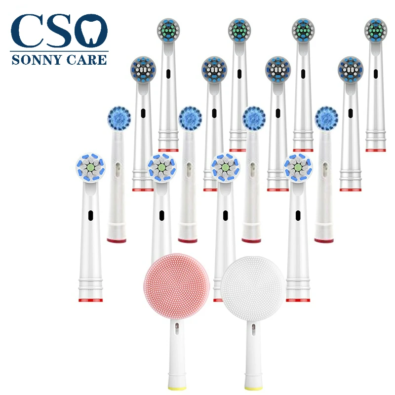 

Silicone Facial Brush Cleansing Kit For Oral-b Precision Clean/3D White/Floss/Cross Action/Sensitive Replacement Toothbrush Head