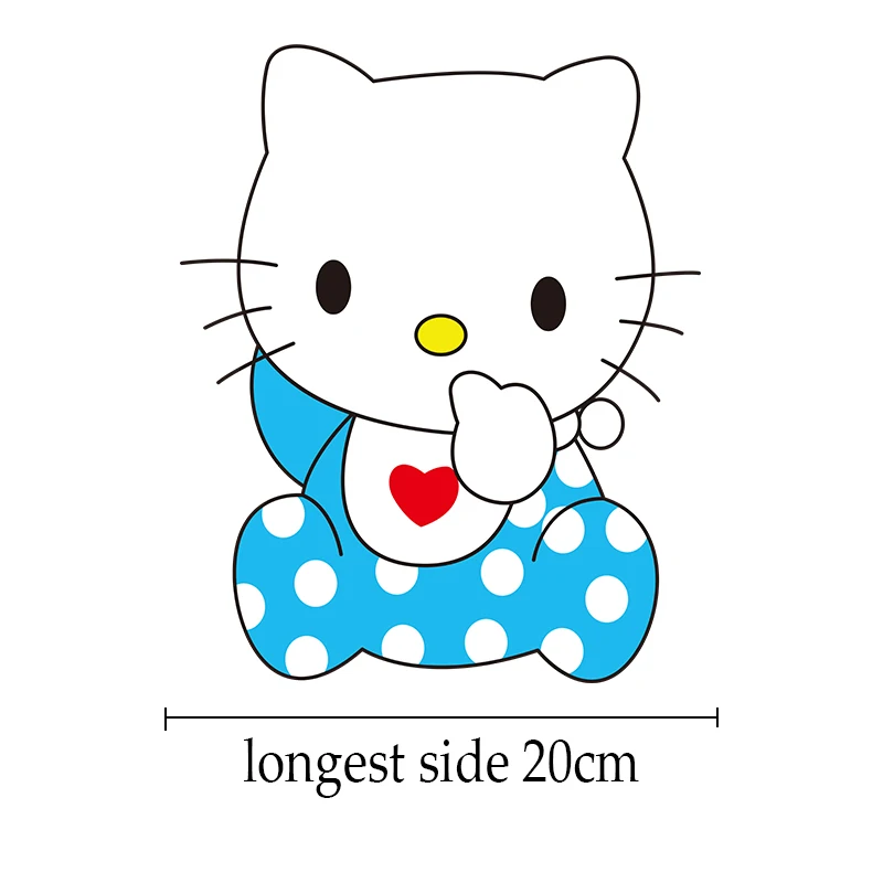 Мультяшные термоклейкие нашивки Hello Kitty сделай сам для детской одежды стикеры
