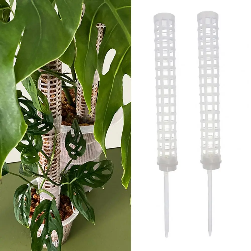 

2Pcs Plants Climbing Stick Wear-resistant Plastic Firm Moss Column Support Climbing Stick Moss Pole for Home