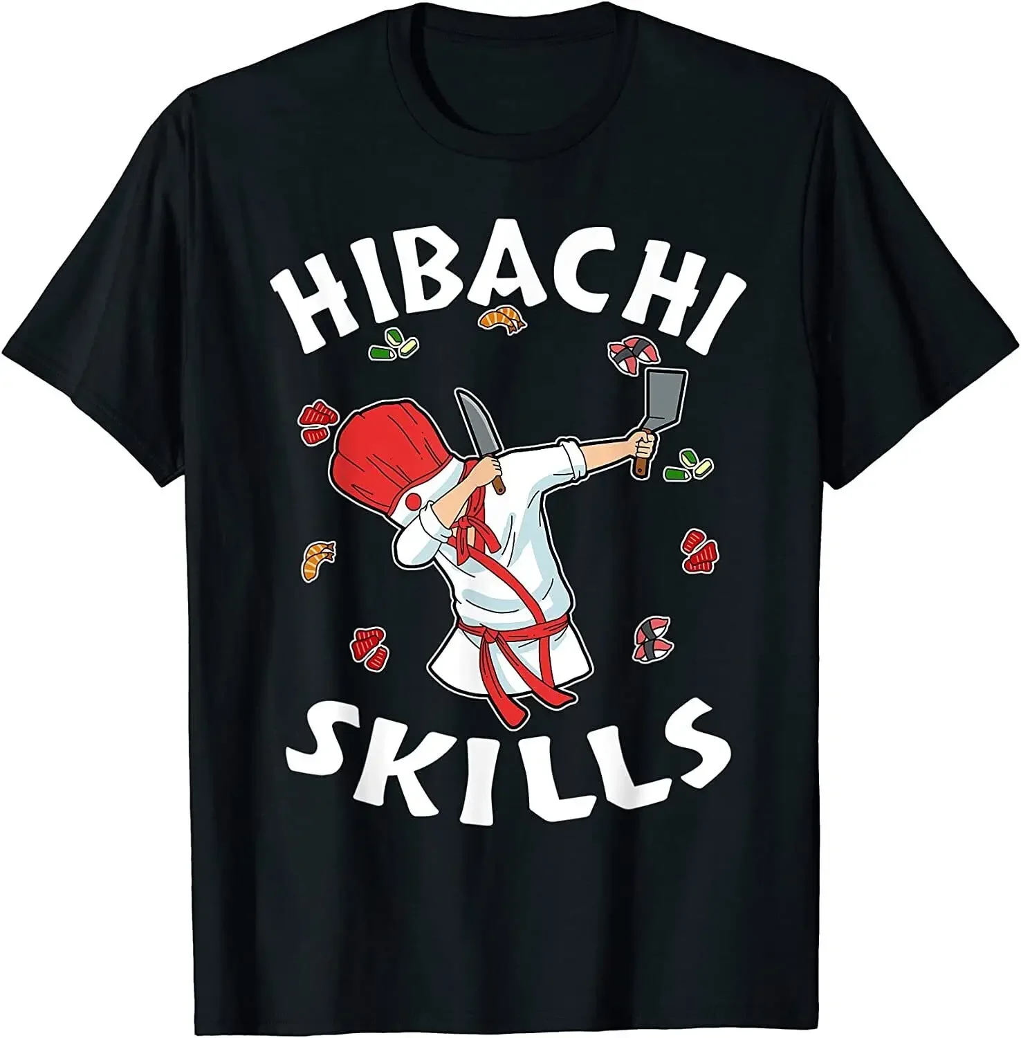 

Hibachi, подарки для ценителей, костюм шеф-повара Hibachi, винтажная крутая хлопковая футболка, мужские повседневные майки футболки, Прямая поставка