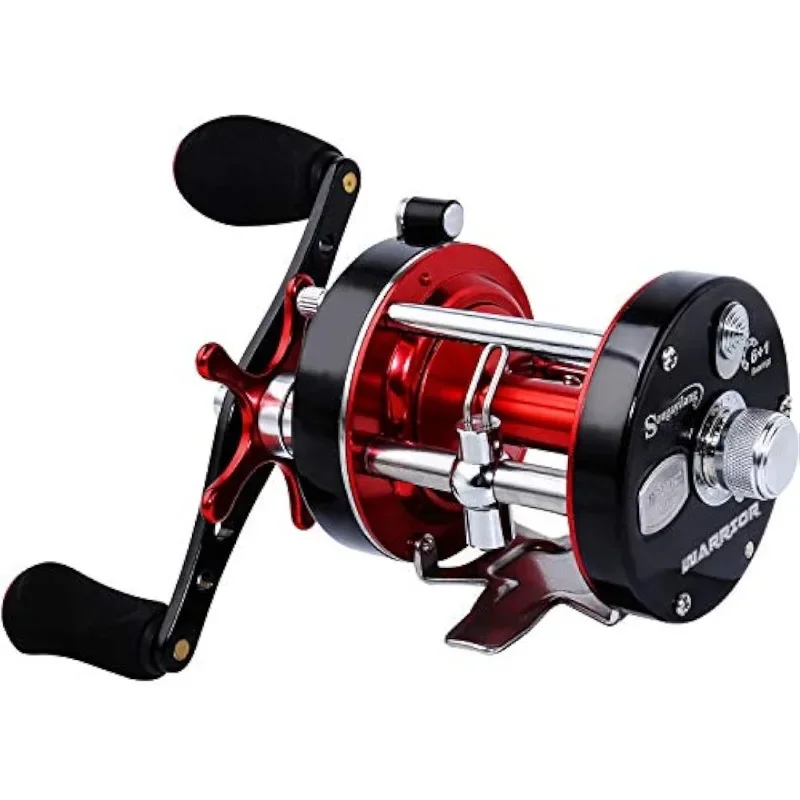 

Sougayilang Fishing Reels Round Baitcasting Reel - Conventional Reel - Reinforced Metal Body and Supreme Star Drag