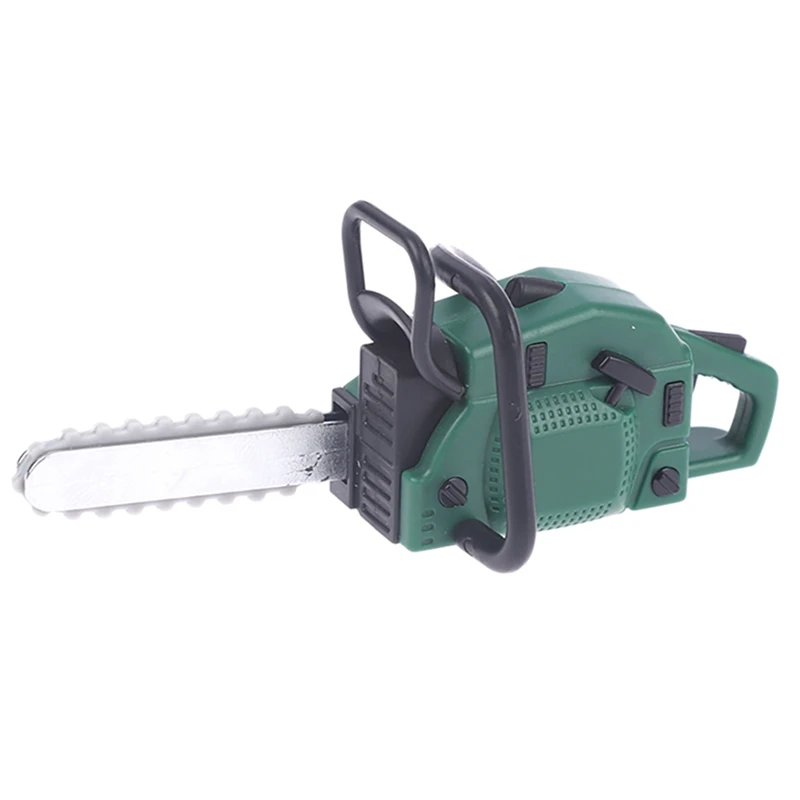 

Цепная пила для кукольного домика в масштабе 1:12, модель газонокосилки, инструмент для моделирования и ремонта, аксессуары для кукольных дом...